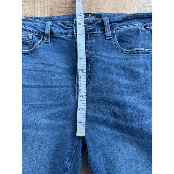 Judy Blue Women's Skinny Fit Mid Rise Cheetah Print Stripe Jeans Size 13/31 - Picture 12 of 13